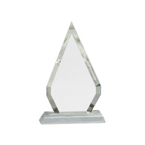 8 1/2″ Crystal Diamond on Clear Pedestal Base