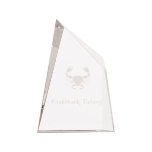 7″ x 10″ Crystal Facet Wedge