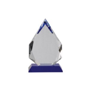8″ Diamond Crystal on Blue Pedestal Base