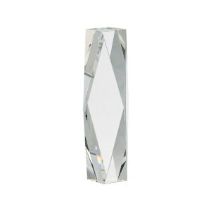 10″ Clear Crystal Facet Tower