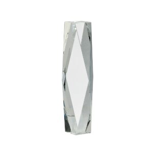 12″ Clear Crystal Facet Tower