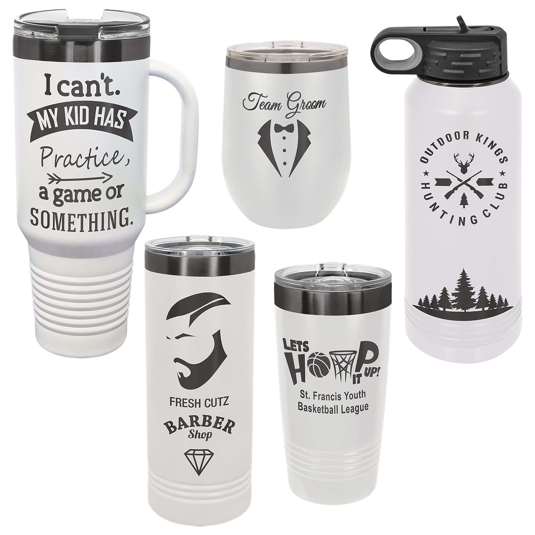 Polar Camel White/Ghost Black ION-Plated Sample Set